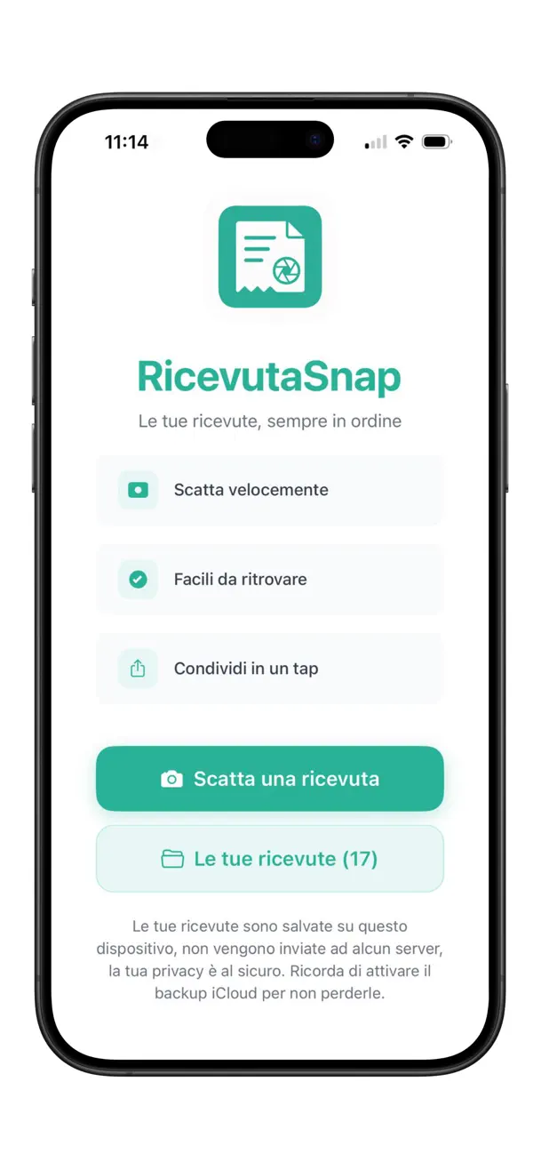 Screenshot #1 pour RicevutaSnap