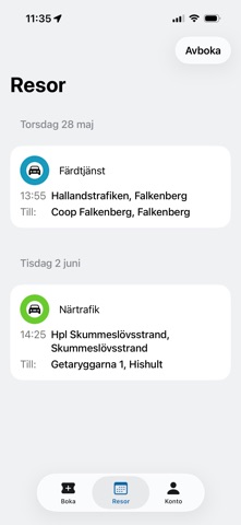 Hallandstrafiken Serviceresan screenshot