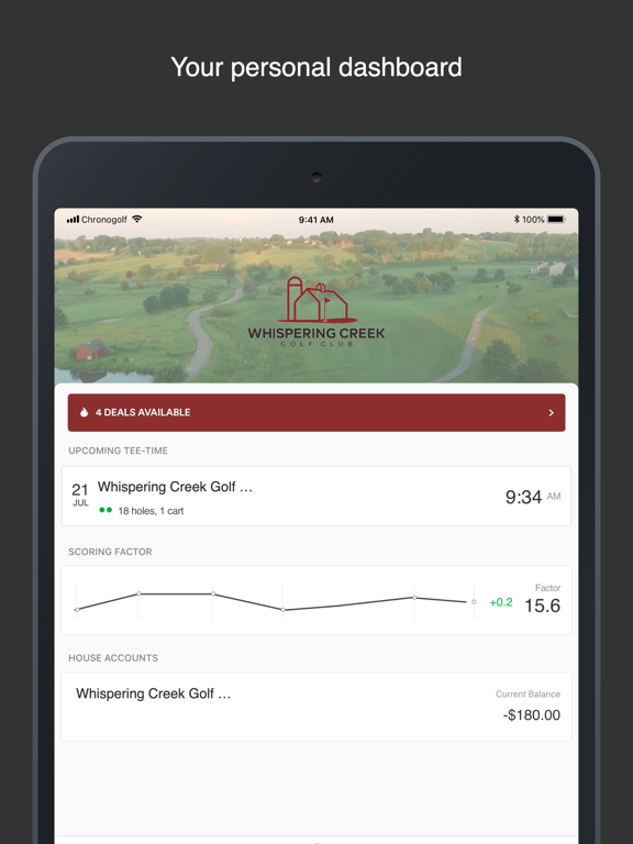 Whispering Creek Golf iPad screenshot 2 - Sports app