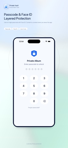 Private Album Vault iPhone screenshot