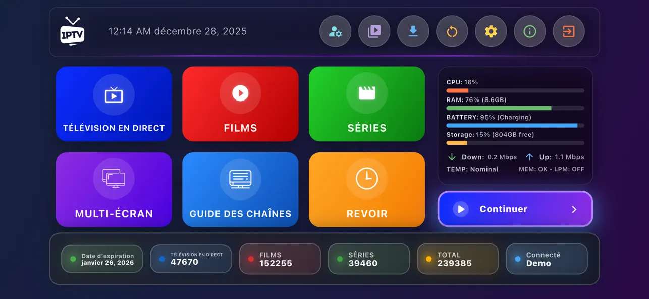 Screenshot #1 pour IPTV Smart Pro - TV En Direct