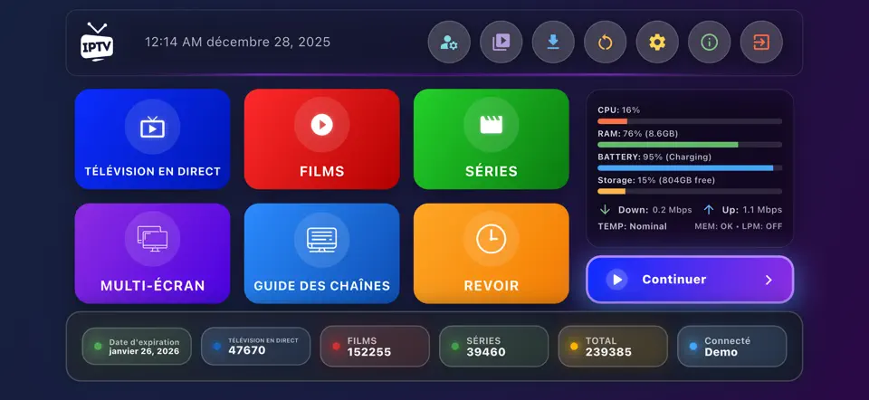 Capture d'écran de IPTV Smart Pro - TV En Direct sur iPhone 1