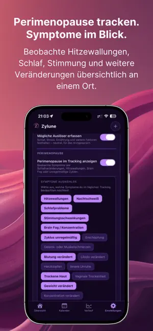 Zylune: Zyklus Tracker screenshot 4