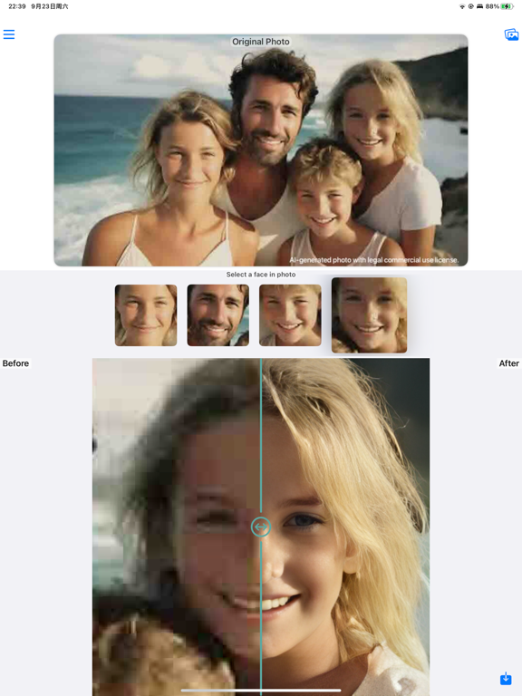FaceRefresh: Old Photo Restore iPad screenshot 4 - Photo & Video app