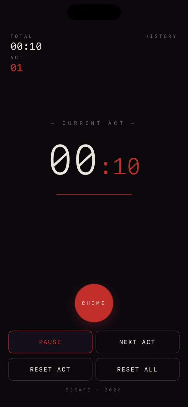 Screenshot #2 pour Act Timer Pro - 残り時間を数えないタイマー