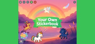 Unicorn Sticker Games for Kids iPhone screenshot