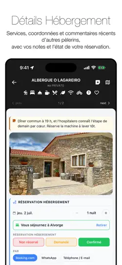 Capture d'écran de Wise Pilgrim Camino Portugués sur iPhone 4