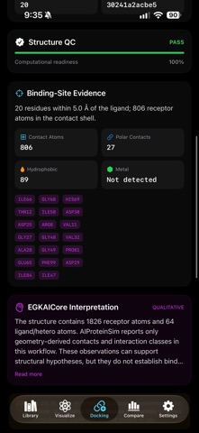 EGK AIProteinSim Screenshot 8 of 10