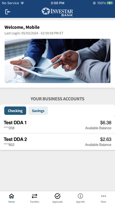 Investar Business Screenshot