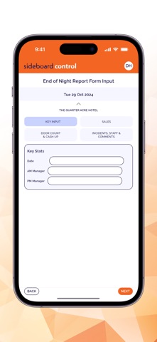 Sideboard Control screenshot