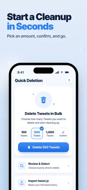 Delex - Delete Tweets Easily screenshot 3