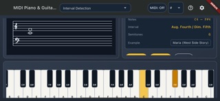 MIDI Piano & Guitar Chords screenshot