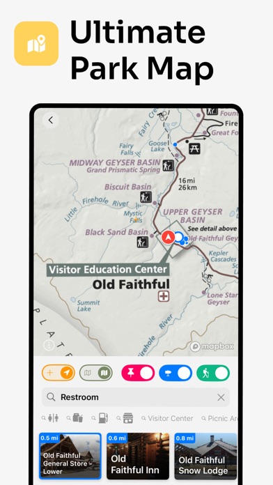 Parkwolf: National Park App Screenshot