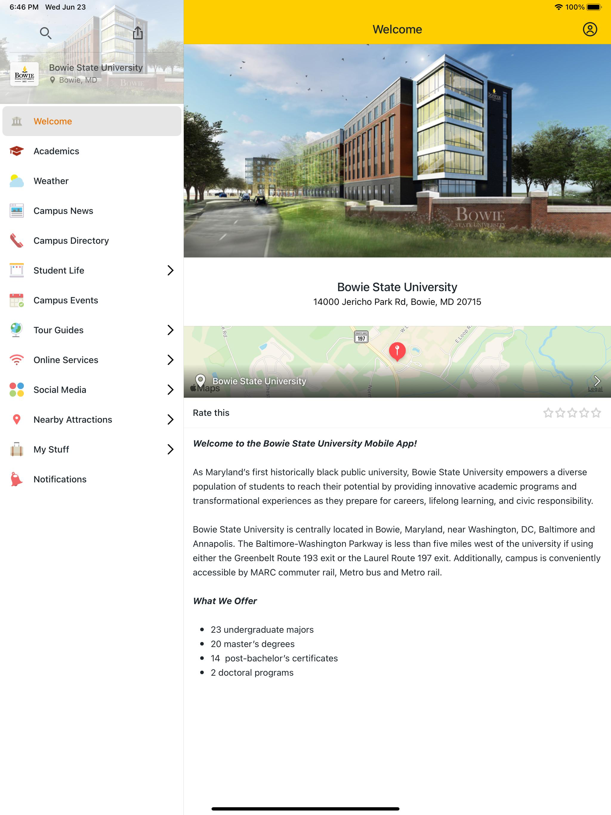 Bowie State University screenshot 5