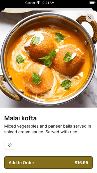 Taste of India KY iPhone screenshot 4 - Food & Drink app