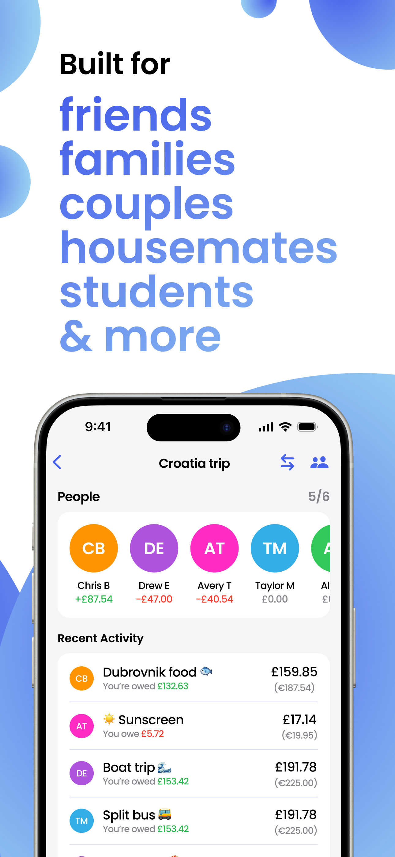 Quicksplit - Group expenses screenshot 2