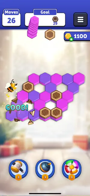 Hexa Bees - Honey Puzzle screenshot 2