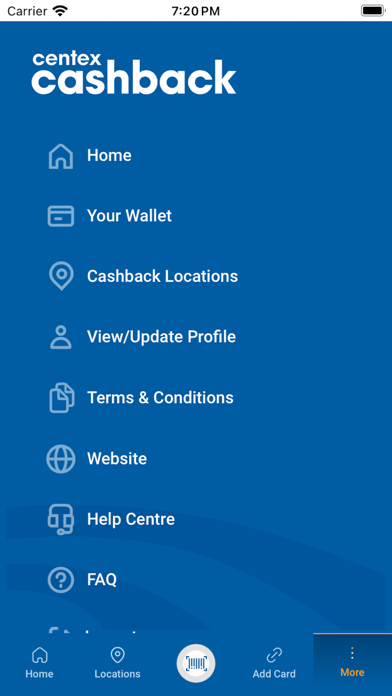 Centex Cashback Rewards Screenshot