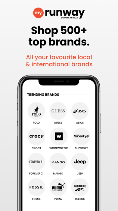 MyRunway SA Fashion Shopping Screenshot