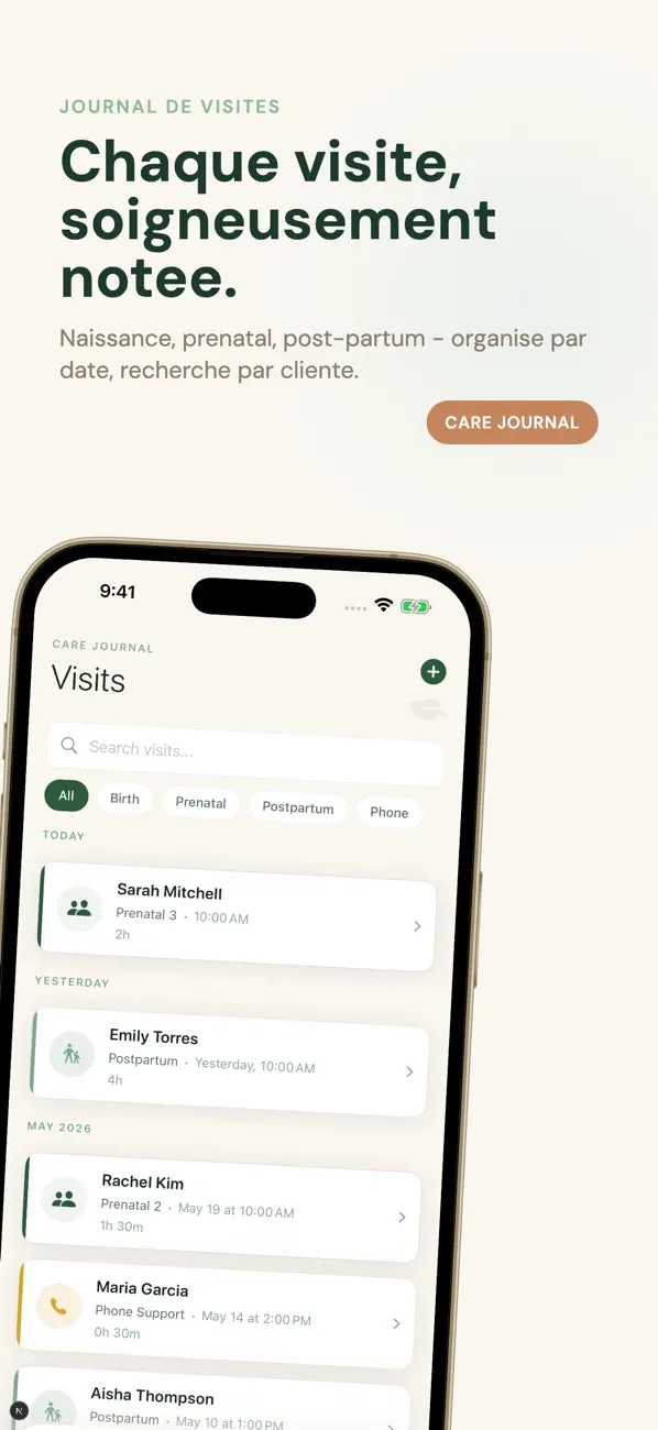 Screenshot #3 pour App Doula Clients - BloomCare