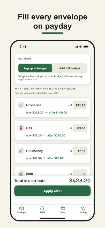 Envelo: Cash Stuffing Budget screenshot 2 of 6
