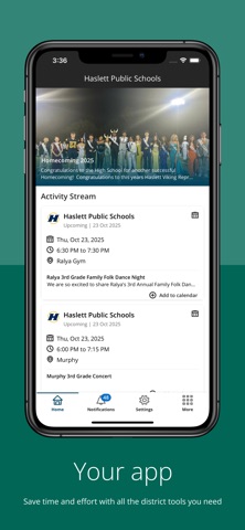 Haslett Public Schools app screenshot