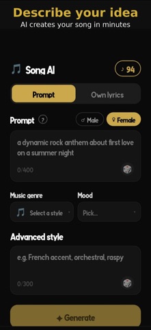 AI Song Maker– Music Generator screenshot