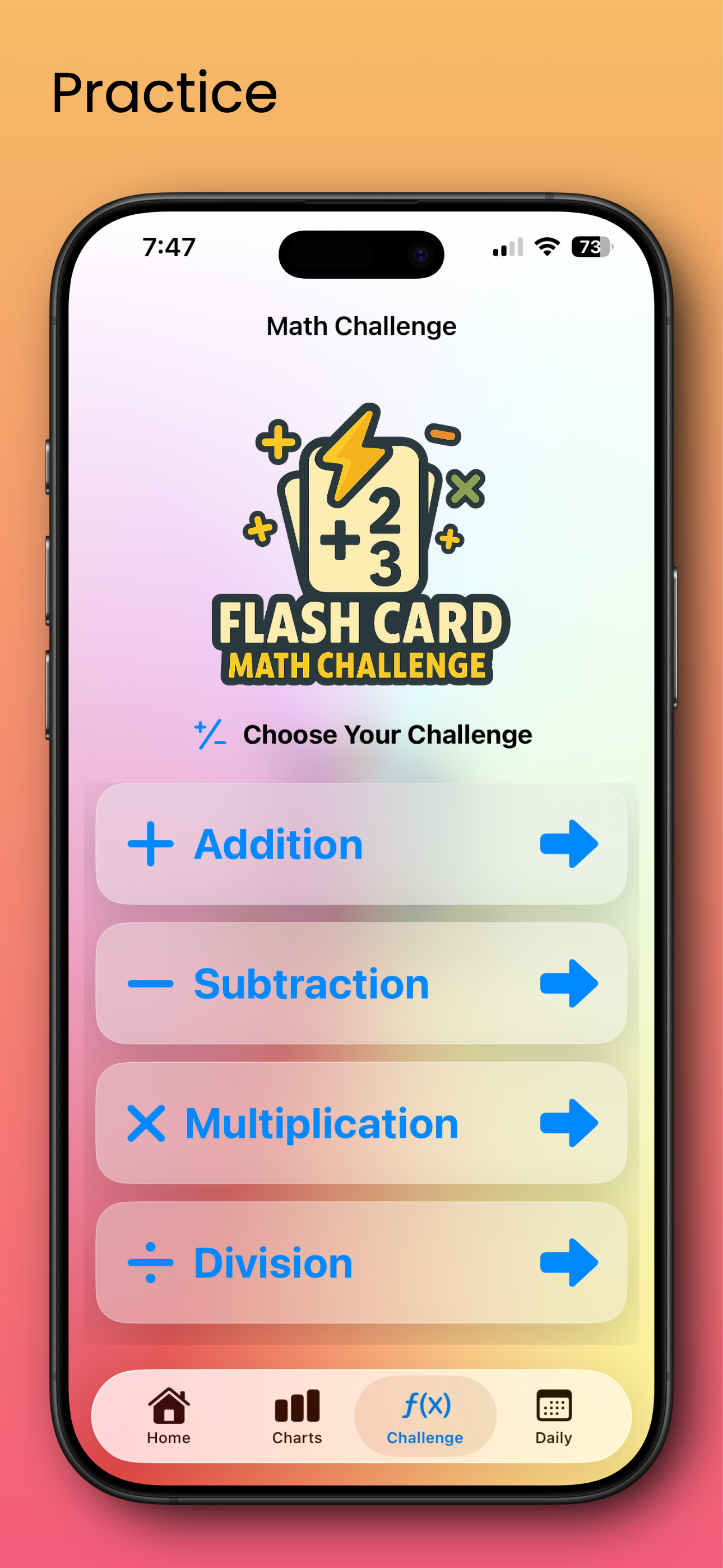 Flash Card - Math Challenge screenshot 4
