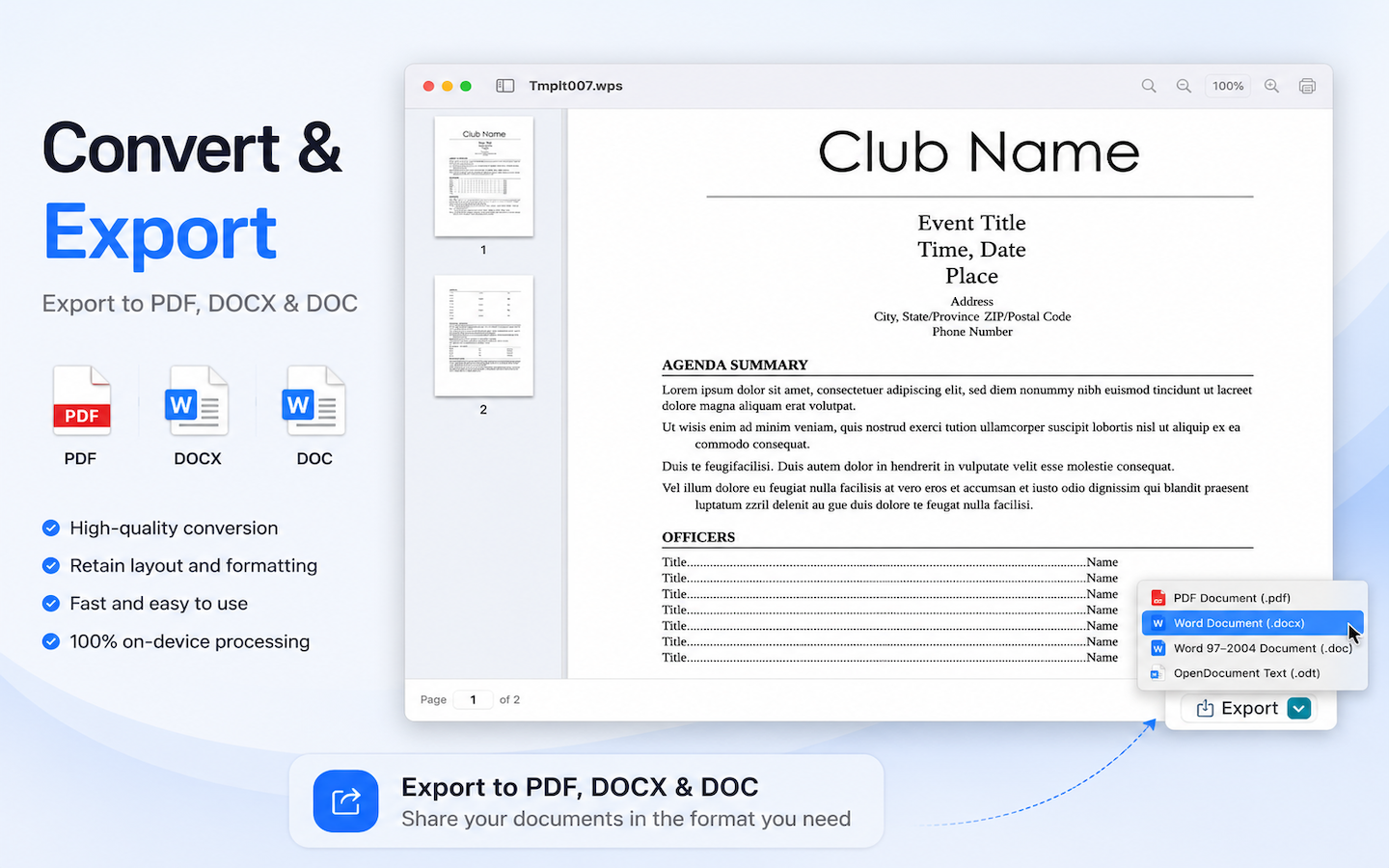 WPS Reader - Works File Viewer screenshot 10