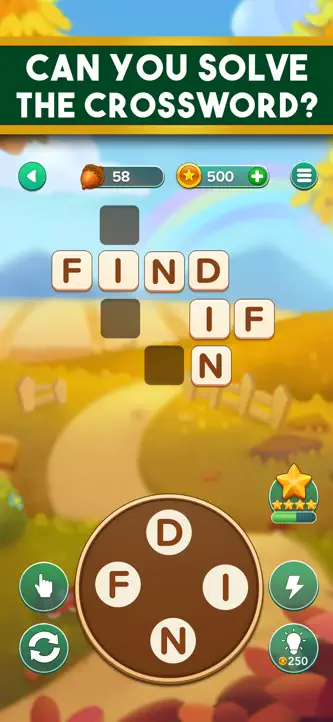 Word Nut Crossword Puzzle Game screenshot 3
