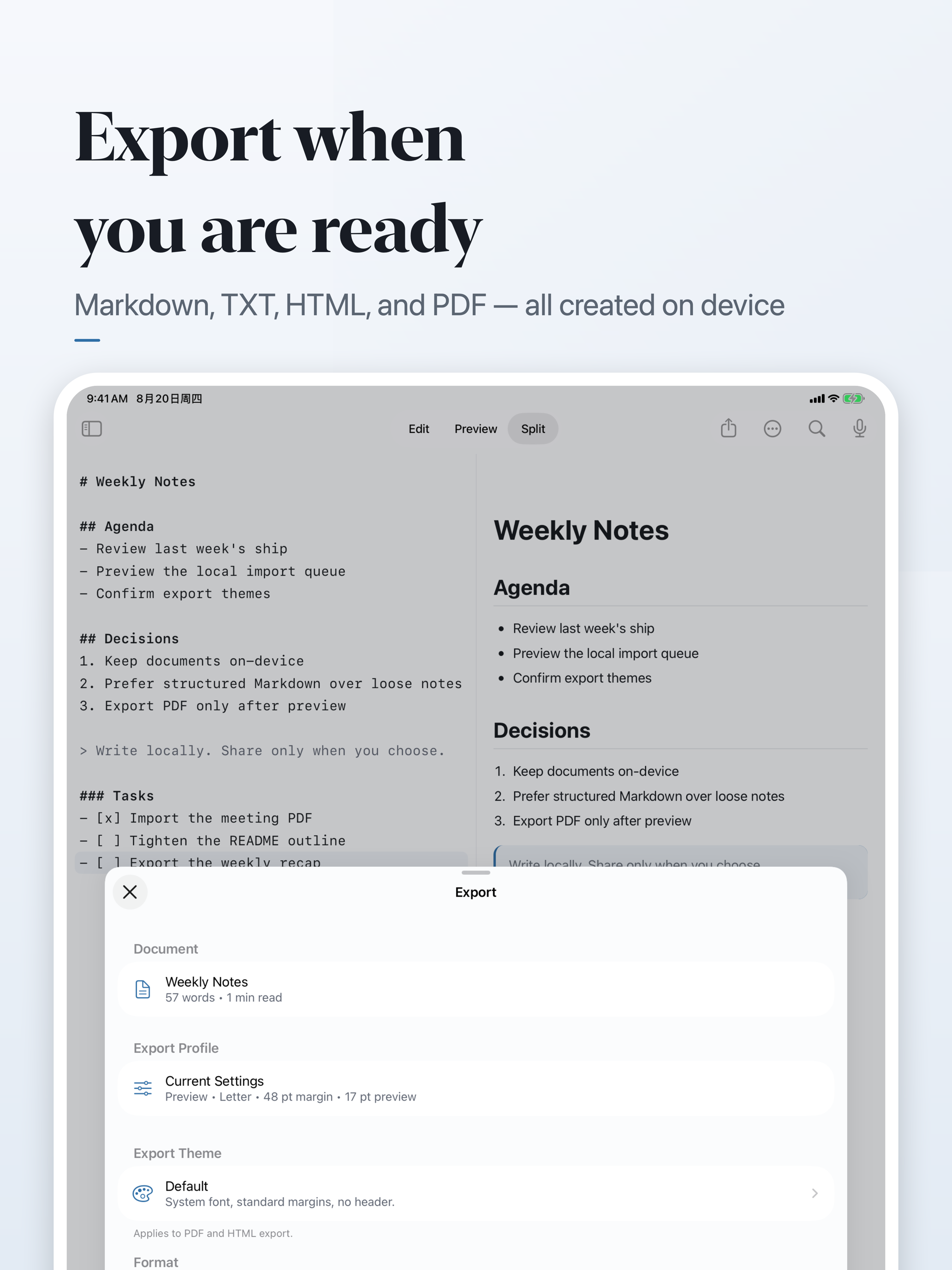 MDQuill Markdown Editor screenshot 10