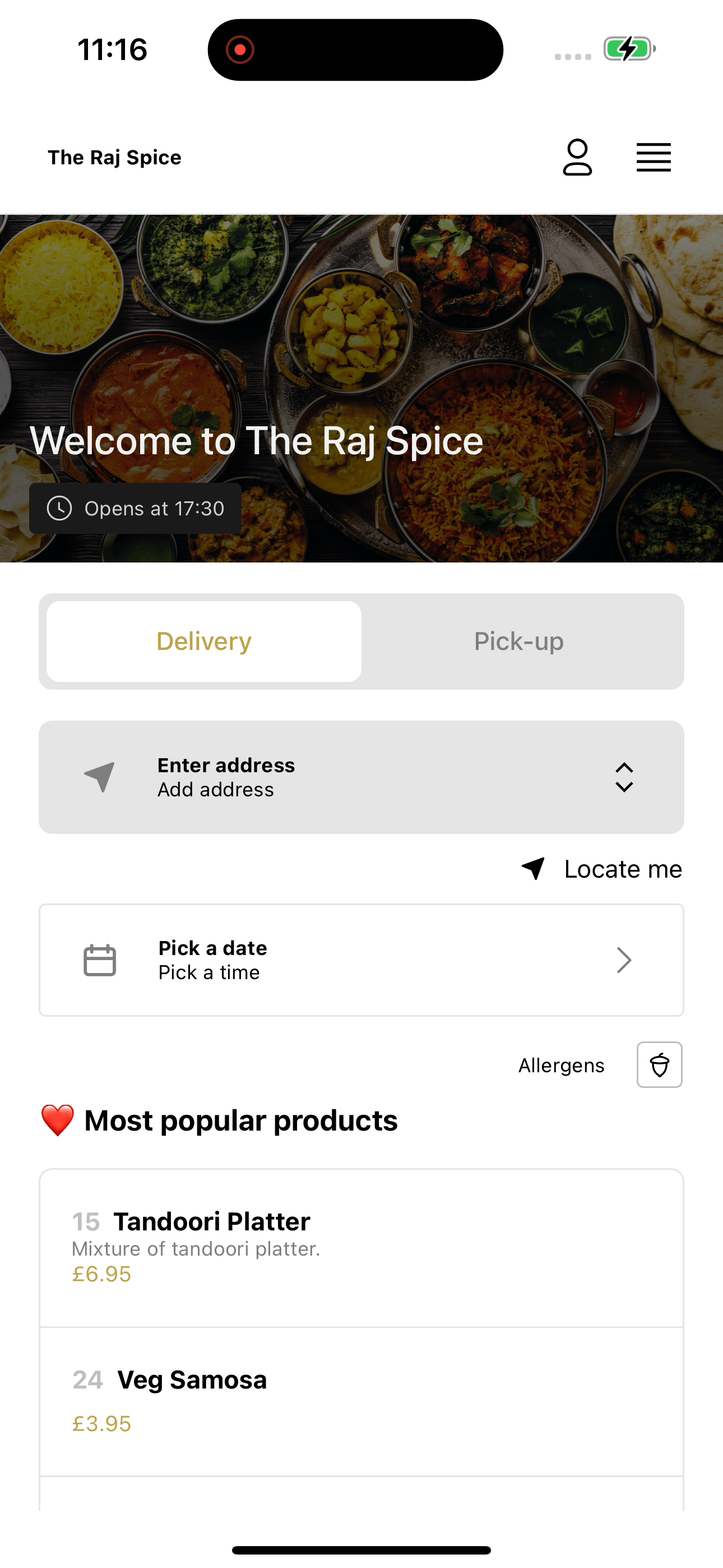 The Raj Spice UK screenshot 5