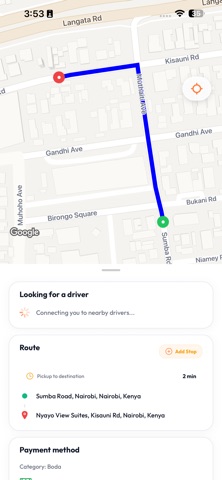 Swift - Request a ride screenshot
