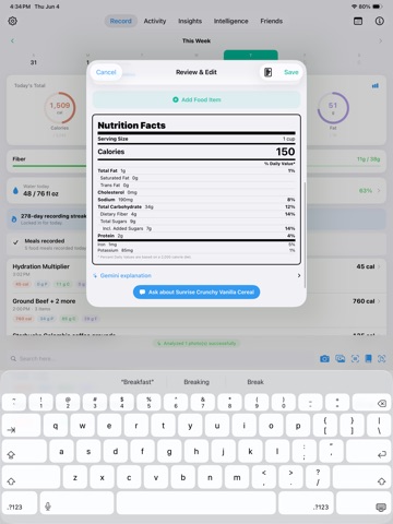 StatsKey iPad screenshot
