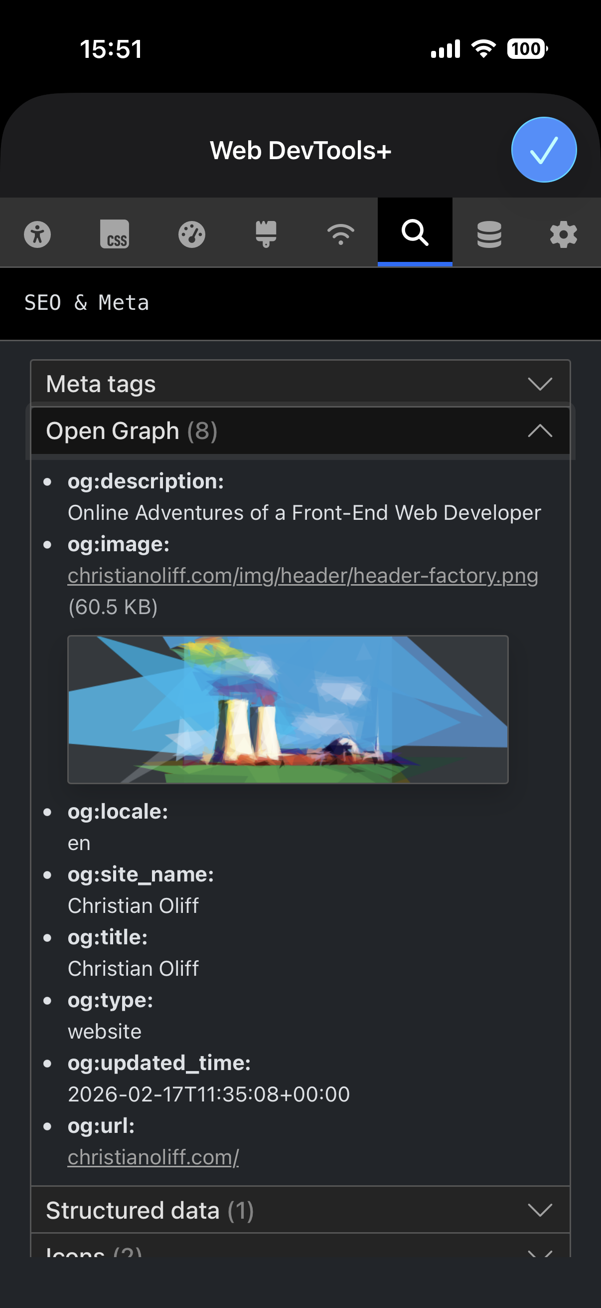Web DevTools+ screenshot 7