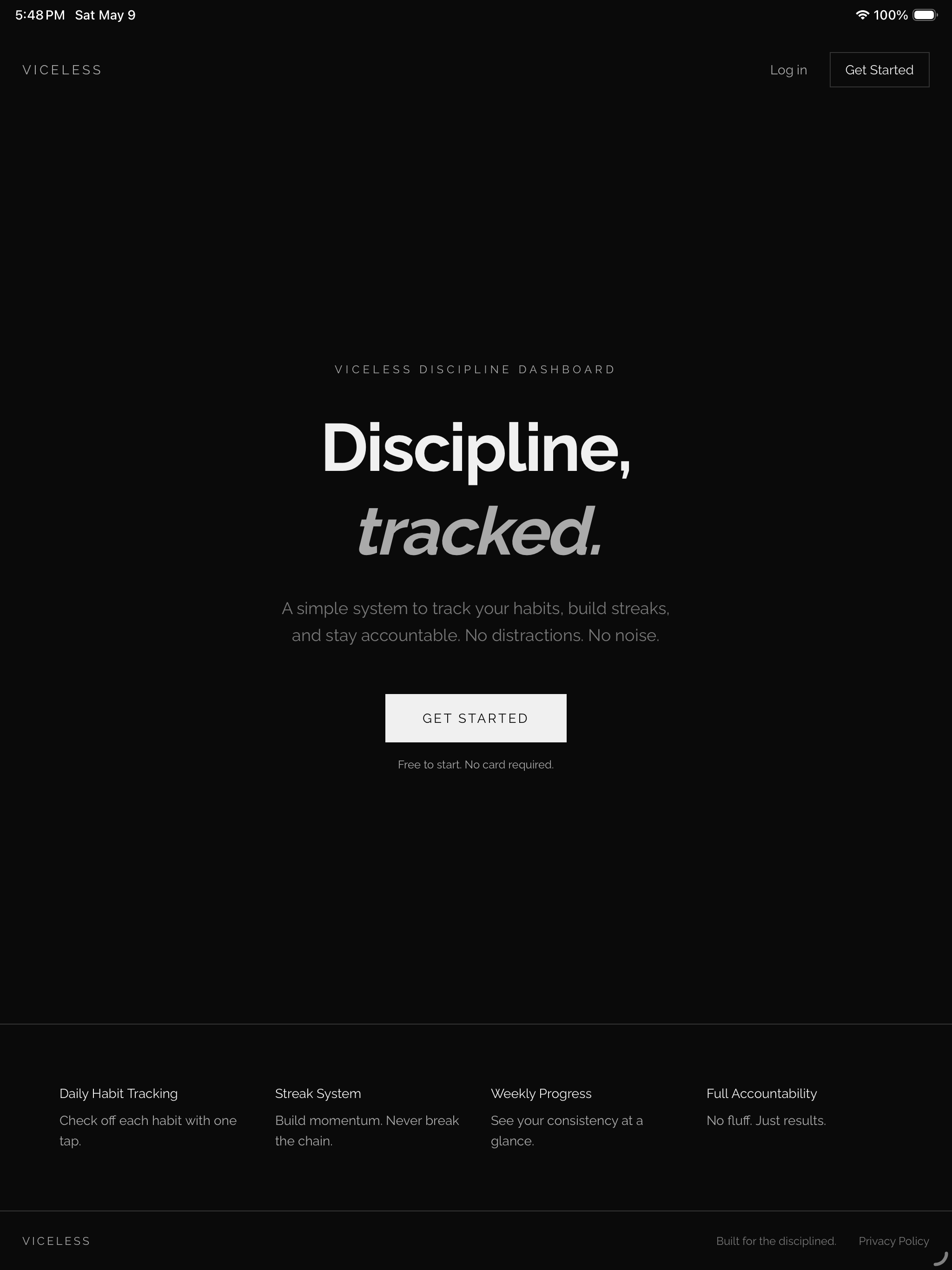 Viceless - Discipline Tracker screenshot 7