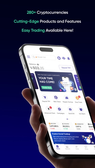 Bitlo: Bitcoin & Kripto Para iPhone screenshot 1 - Finance app