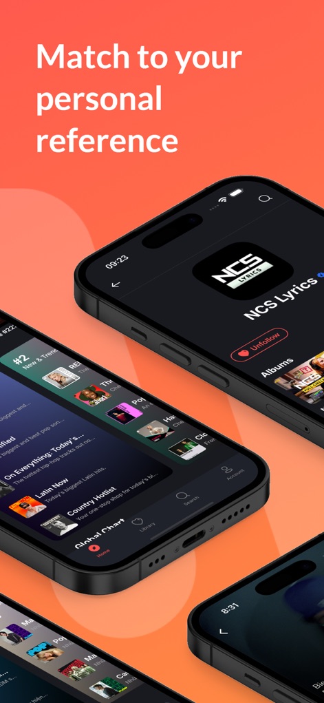 Music Player & iMusic・eTube - Witness how the app adapts to user preferences, displaying artist profiles like NCS Lyrics with albums and a convenient search bar for endless content exploration.