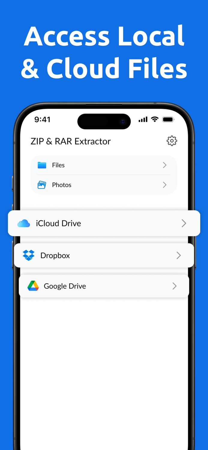 UnZip  UnRar مدير الملفات