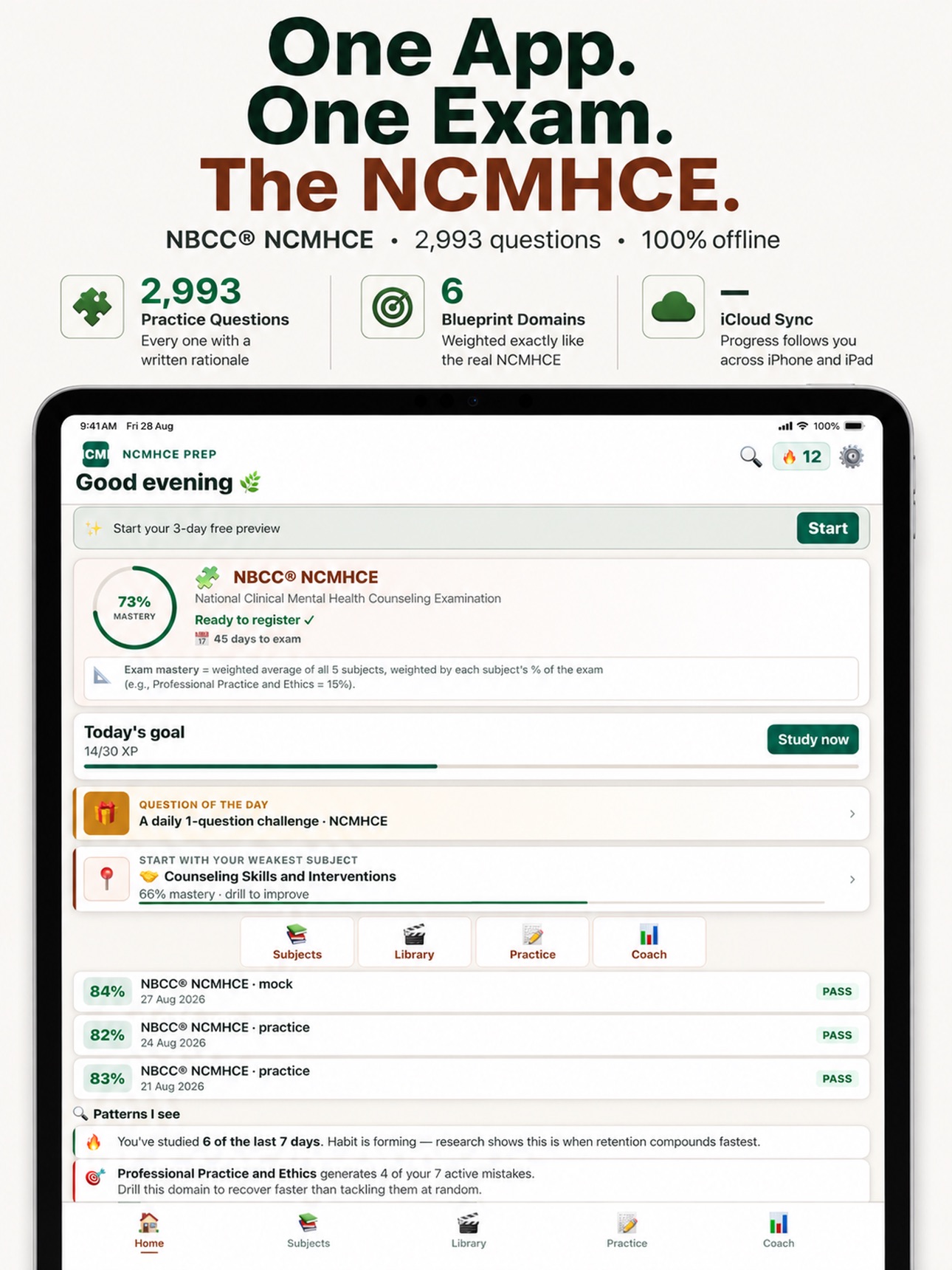 Screenshot 9 of NBCC NCMHCE Exam Prep 2026