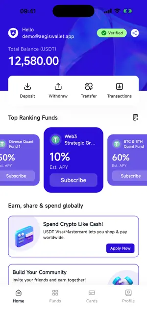 Aegis Wallet screenshot 1