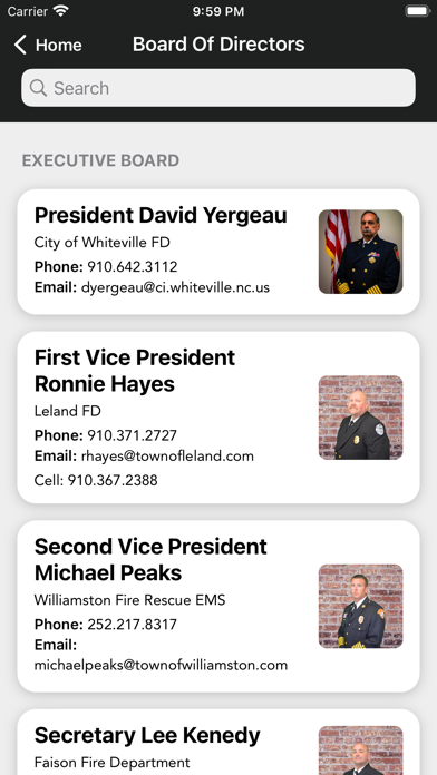 Eastern Carolina Fire Assoc Screenshot