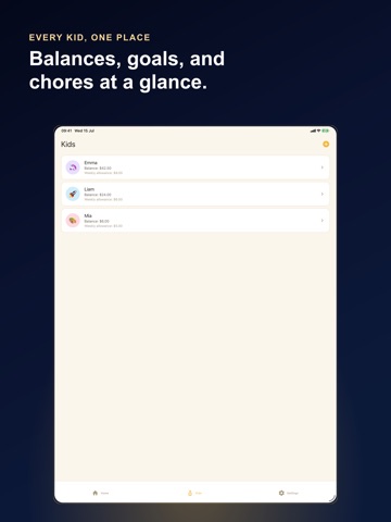 Allowance Tracker - Chores iPad screenshot