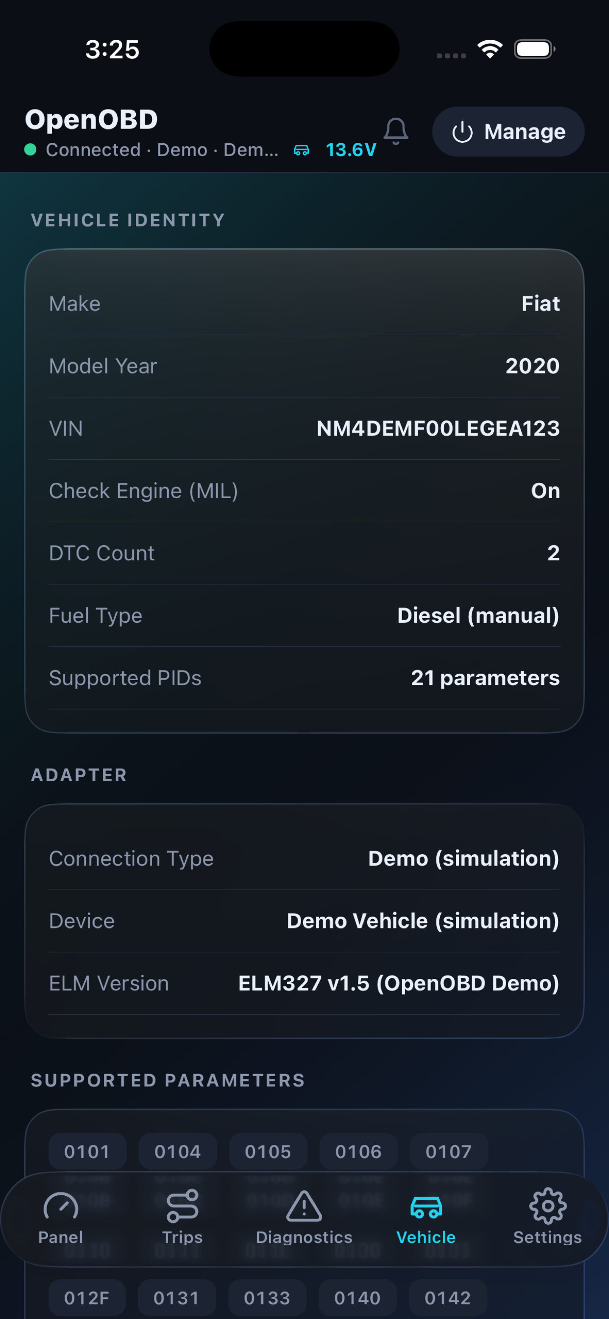 OpenOBD: Live Car Data screenshot 6