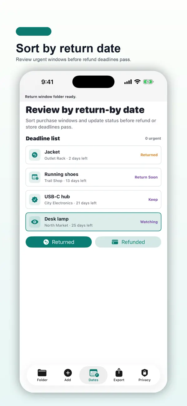 Screenshot #3 pour Return Window Folder