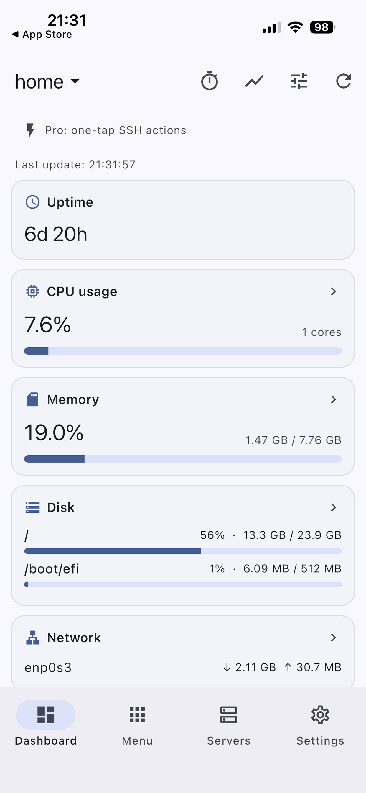 Cockpit: Server Monitor