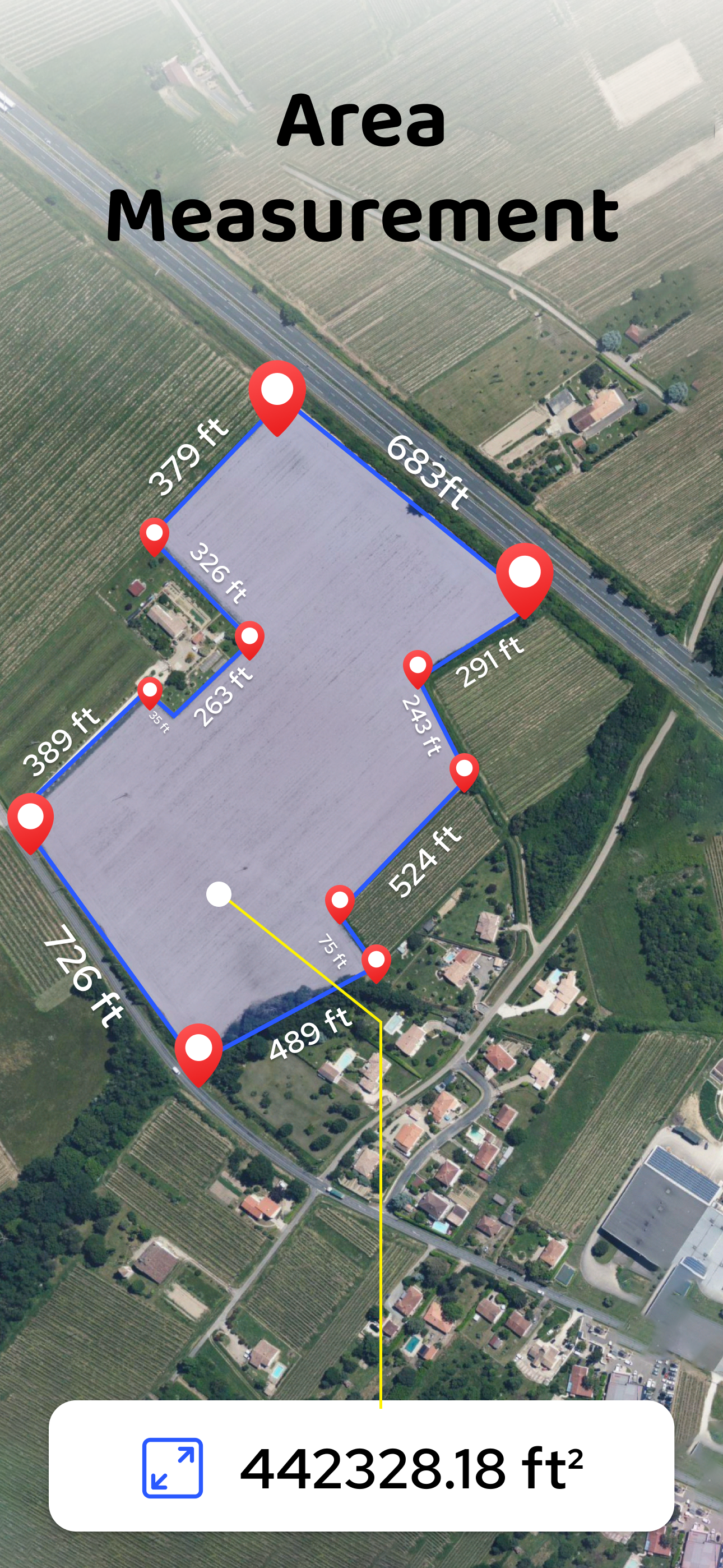 GPS Coordinator Area Measure