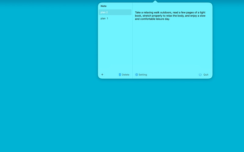 AeroMemo screenshot