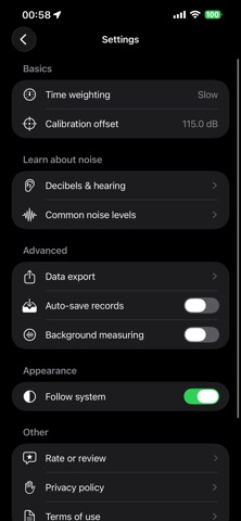 Decibels Sound Level Meter Screenshot 3 of 3