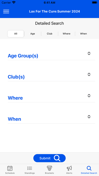TSIC-Events Screenshot